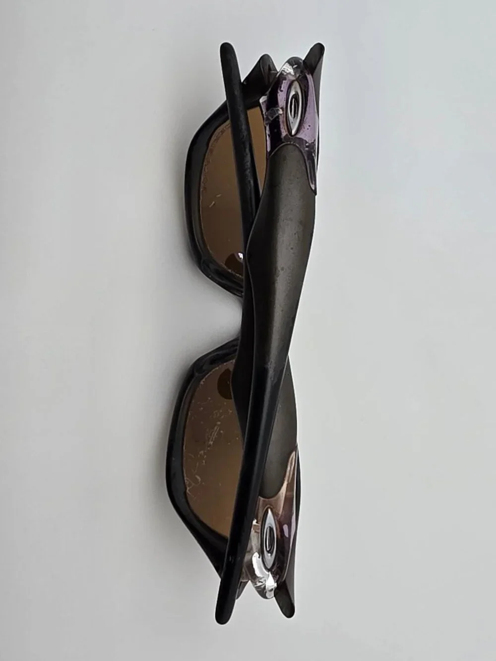 Oakley 03-878 Valve 1.0 Bronze Frame Titanium Iridium Polarized Lens Sunglasses